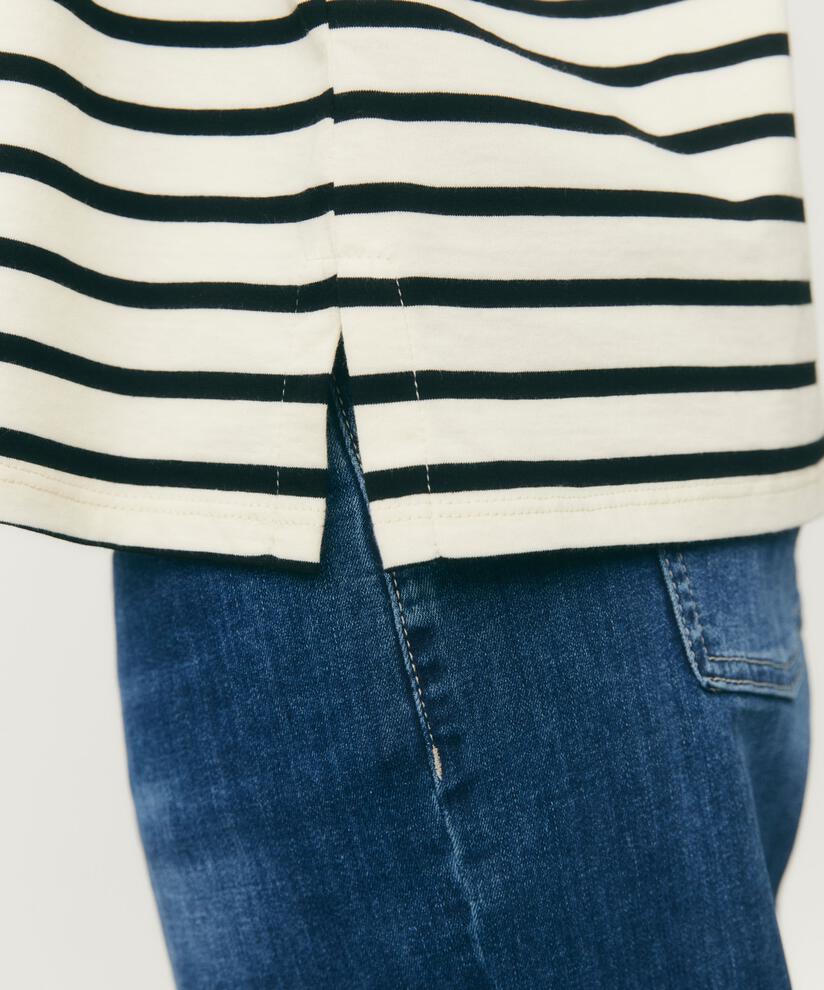 Doreann Jersey Topp, Black