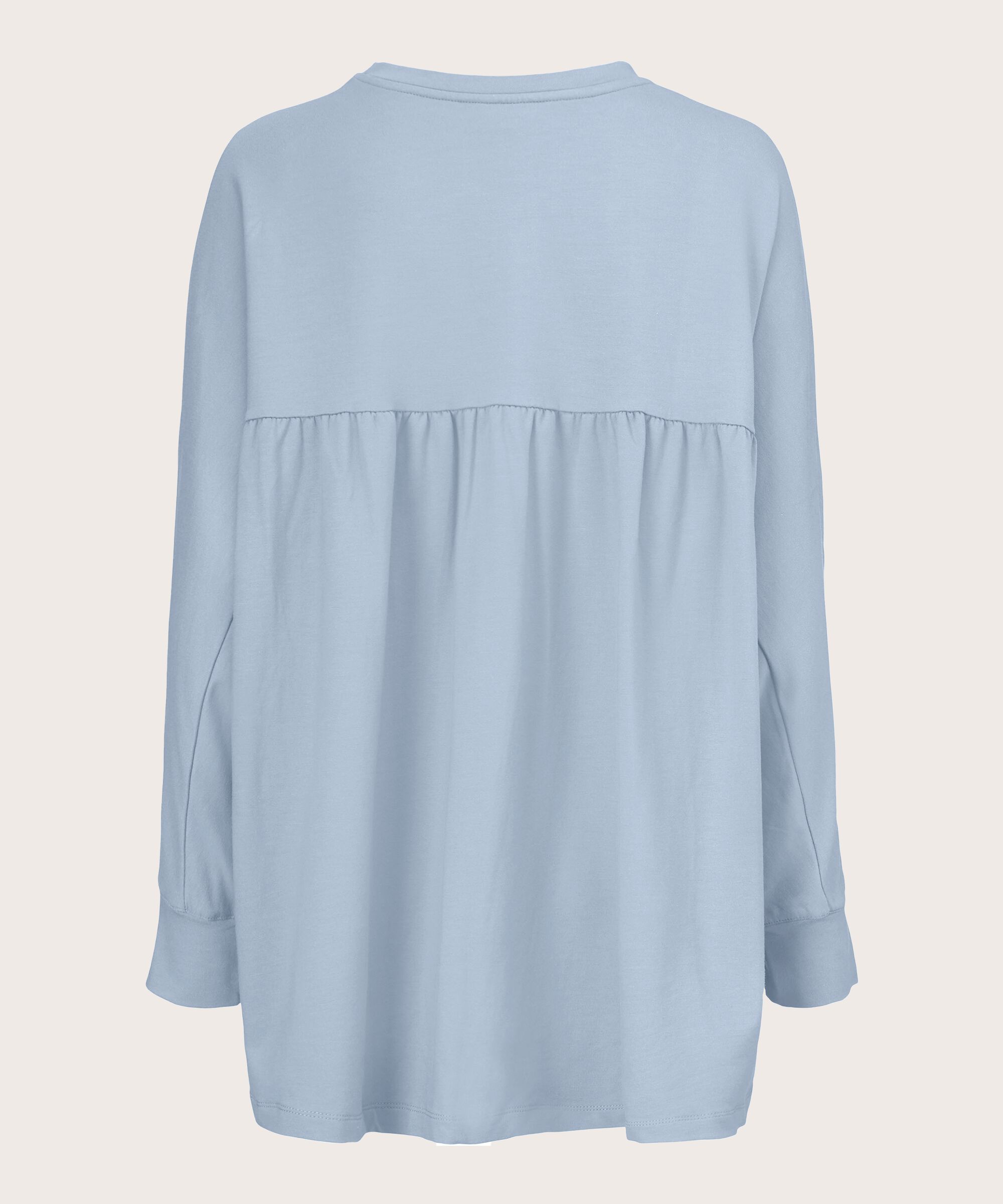 Dema Jersey Topp, Blue Fog