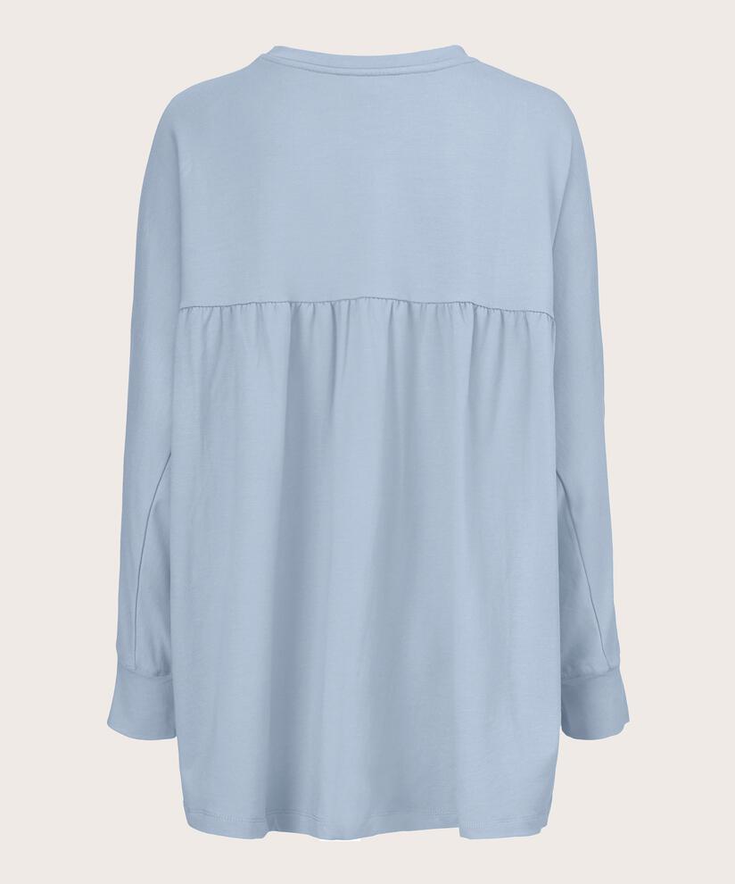 Dema Jersey Topp, Blue Fog