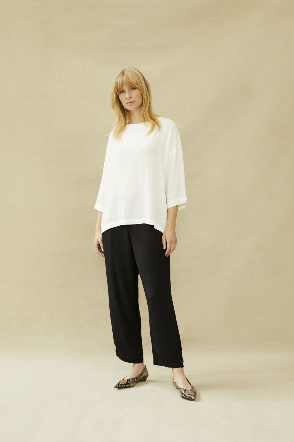 Becca topp - Cream, Penna Bukse - Black