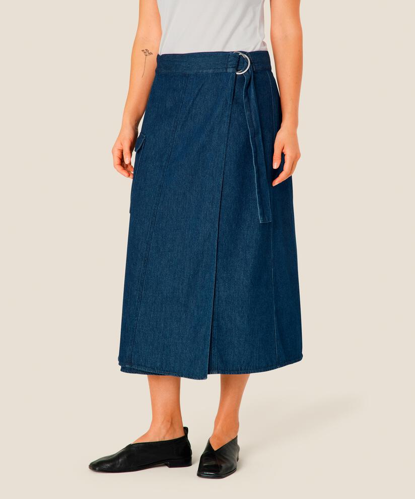 Sanchia Skjørt, Dark Denim