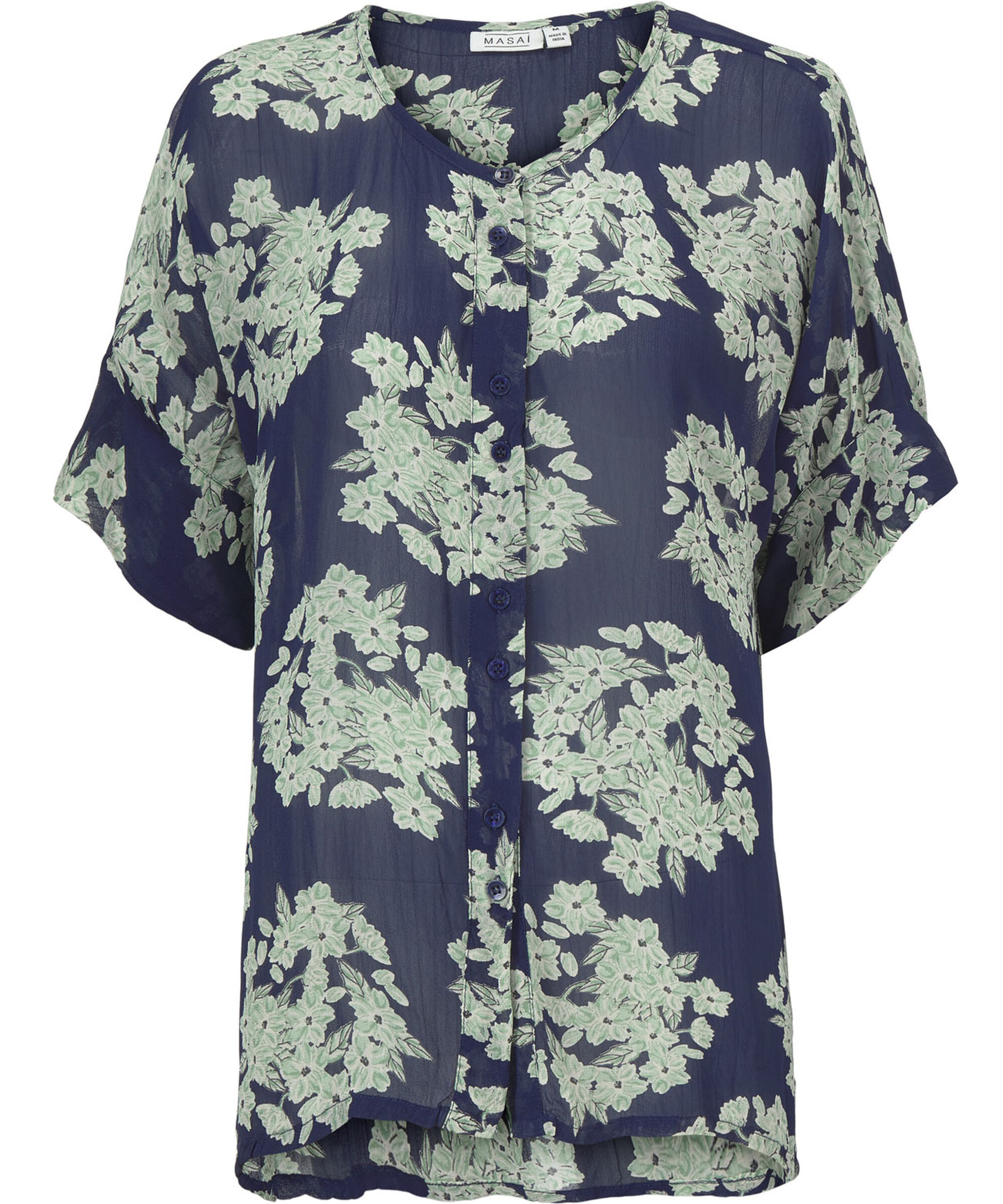 IESHA SKJORTE, Medieval blue