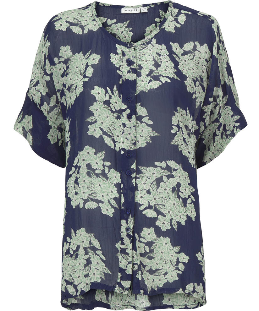 IESHA SKJORTE, Medieval blue