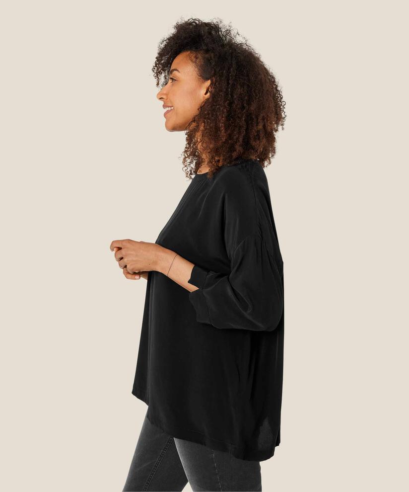 Becca Bluse, Black, hi-res