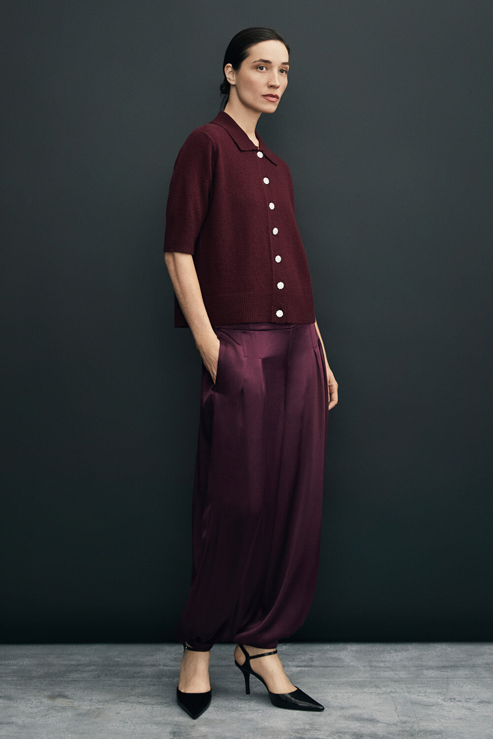 Livressa ull cardigan - Fig, Ponirae Bukse - Fig