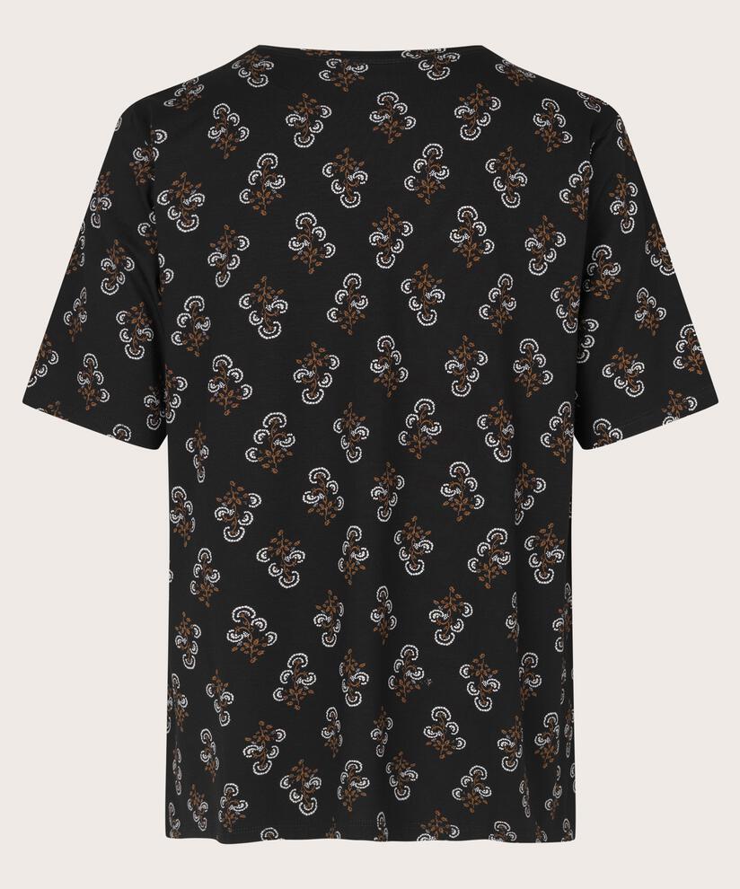 BUTTA JERSEY TOPP, Bronze Brown