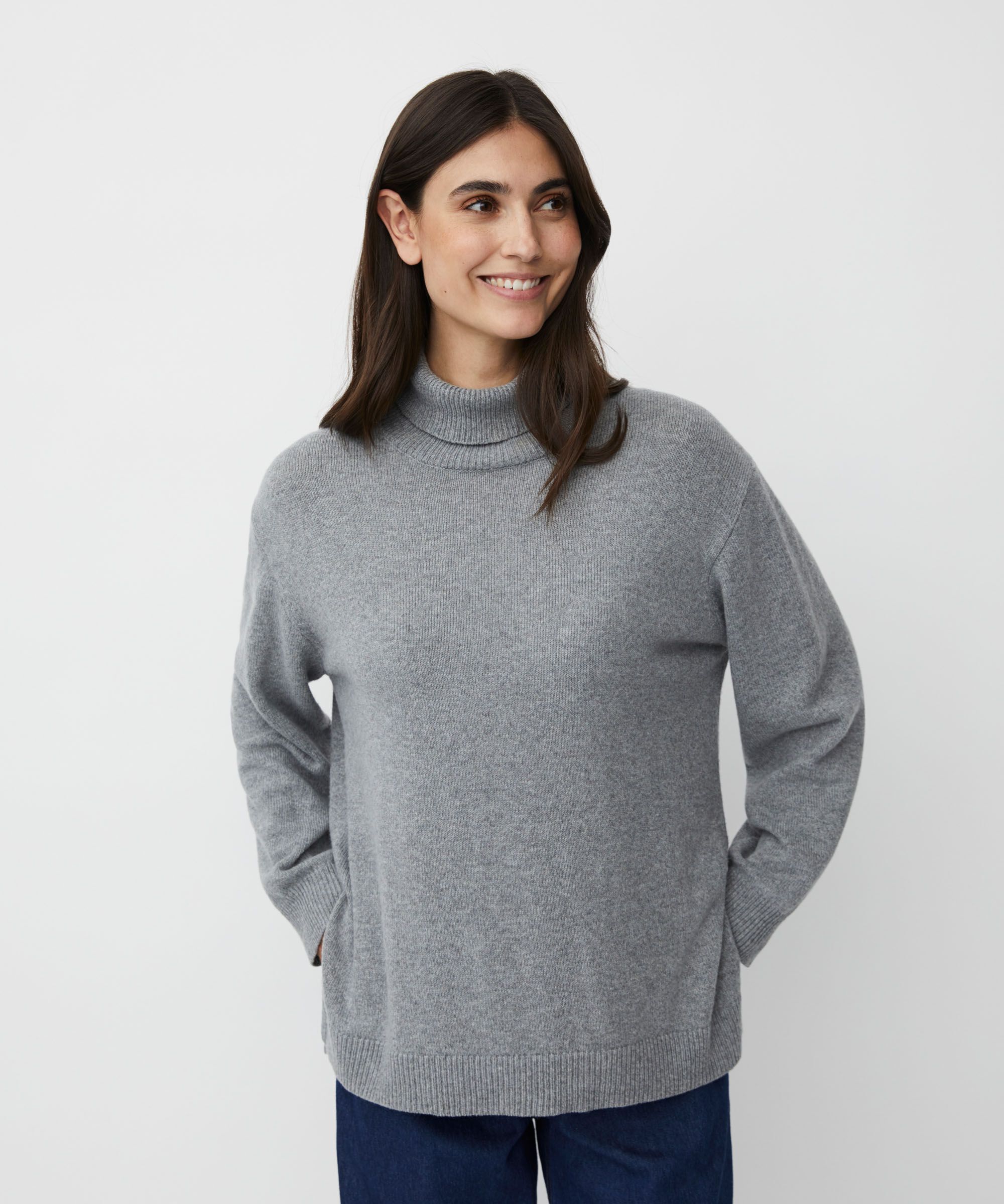 Faricka Strikkegenser, M. Grey mel.