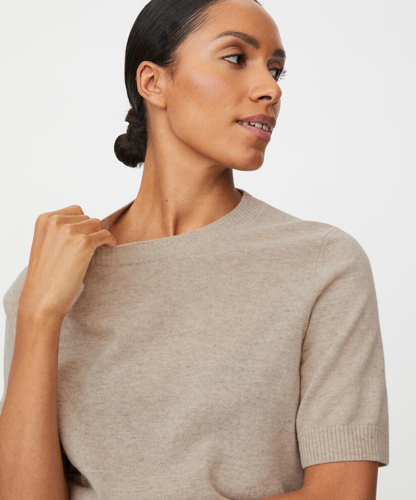 Fallan Strikkegenser, Beige melange