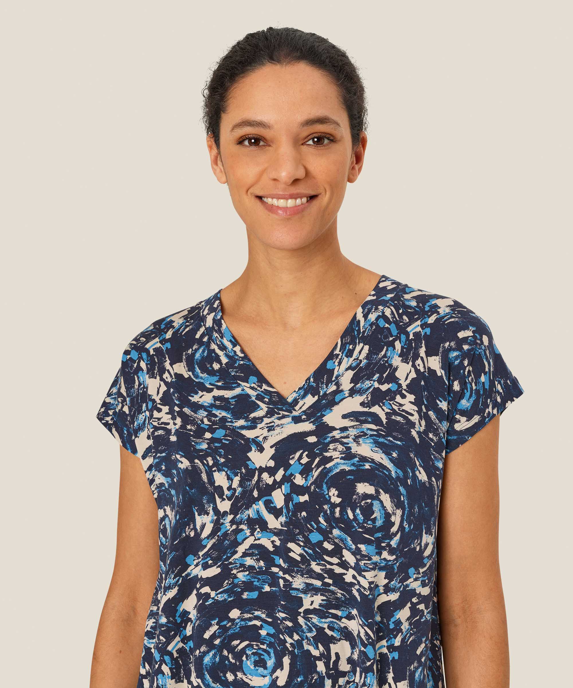 Efa JERSEY Topp, Cendre Blue