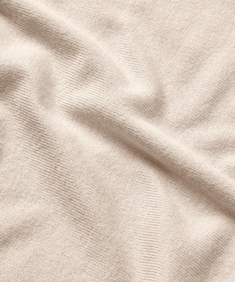 Fanasi Strikkegenser, L beige mel