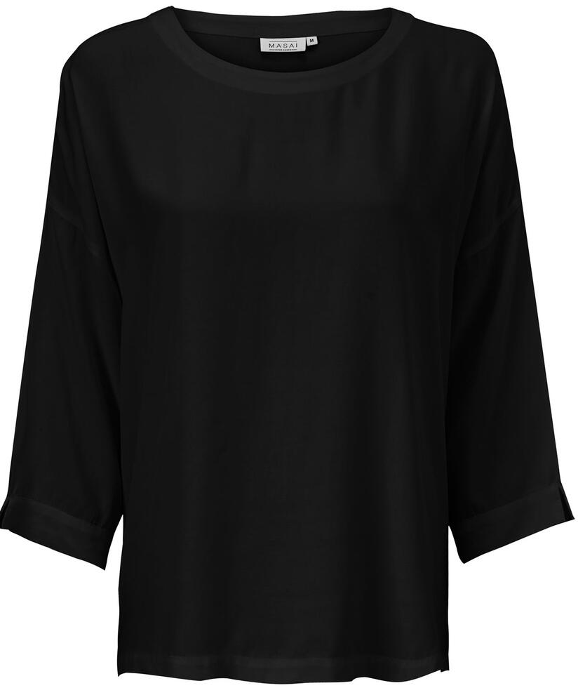 Becca Bluse, Black, hi-res