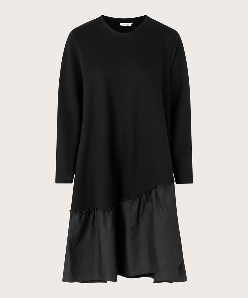 Nell JERSEY Kjole, Black, hi-res