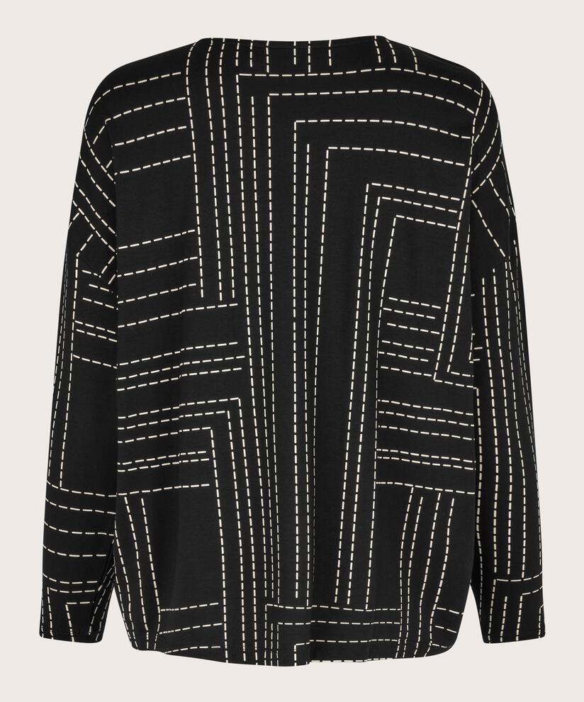Dalina JERSEY topp, Black