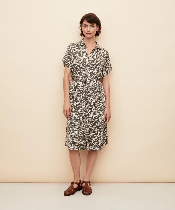 Nerithia JERSEY Skjortekjole, Raven