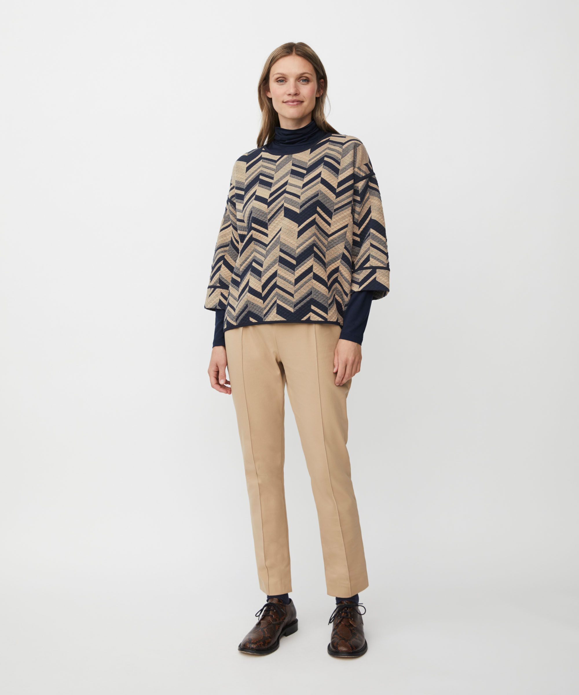 Briella JERSEY topp, Travertine