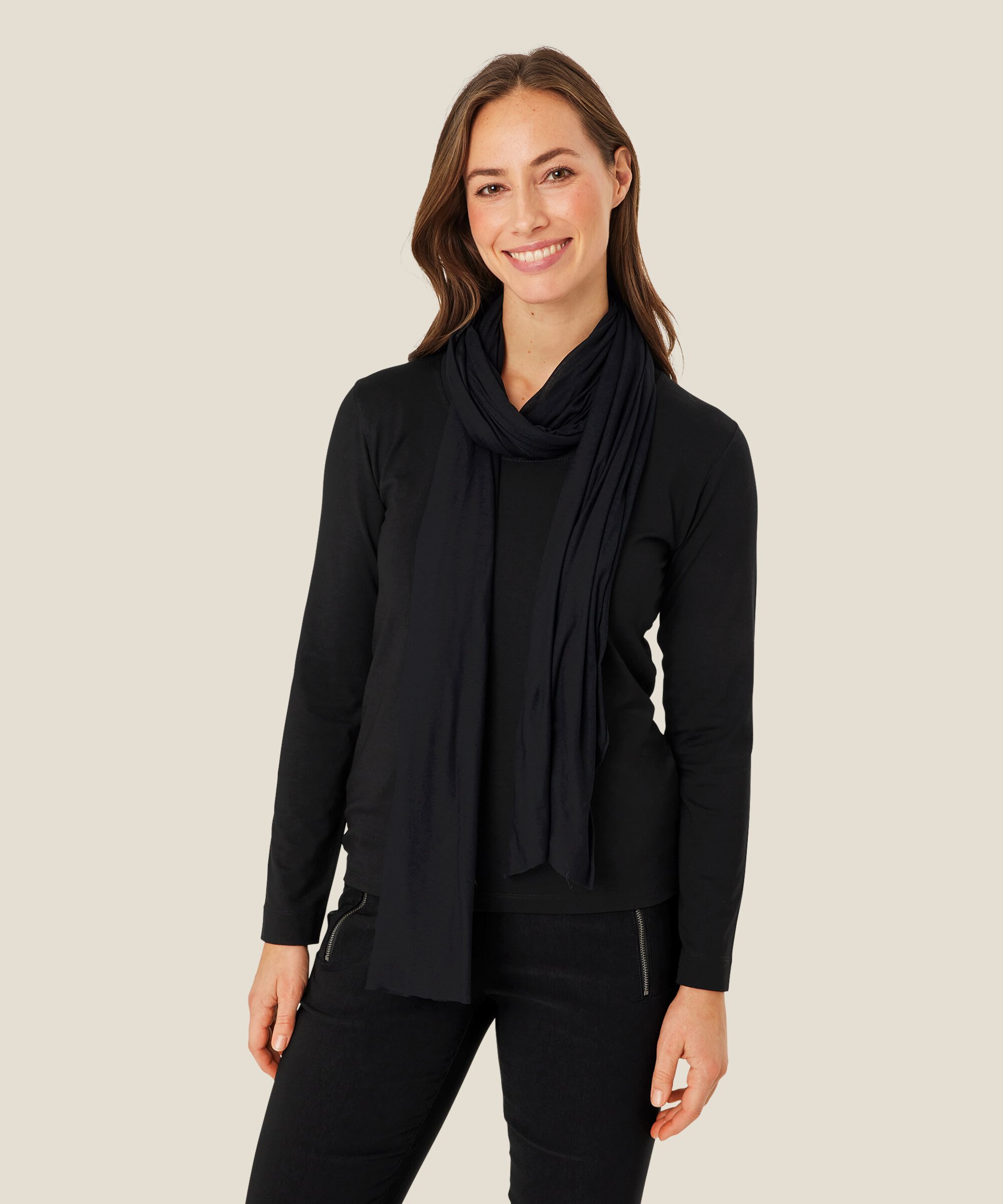 Amega JERSEY Skjerf, Black