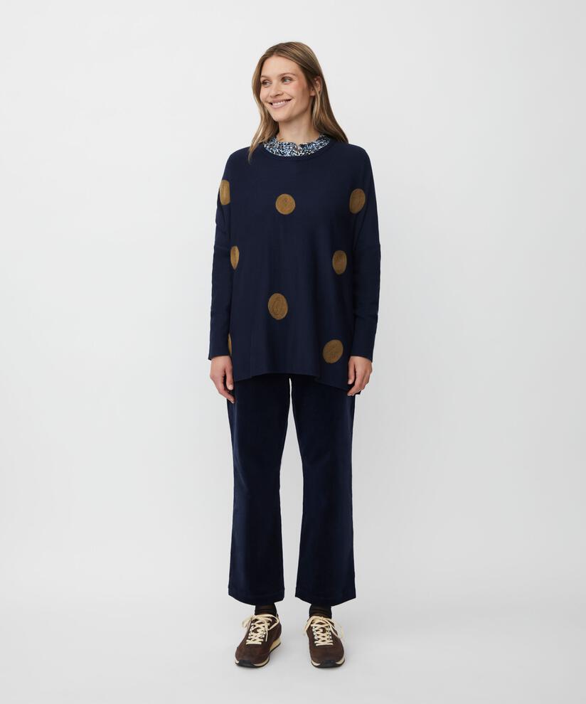 Fanasi Strikkegenser, Navy Blazer