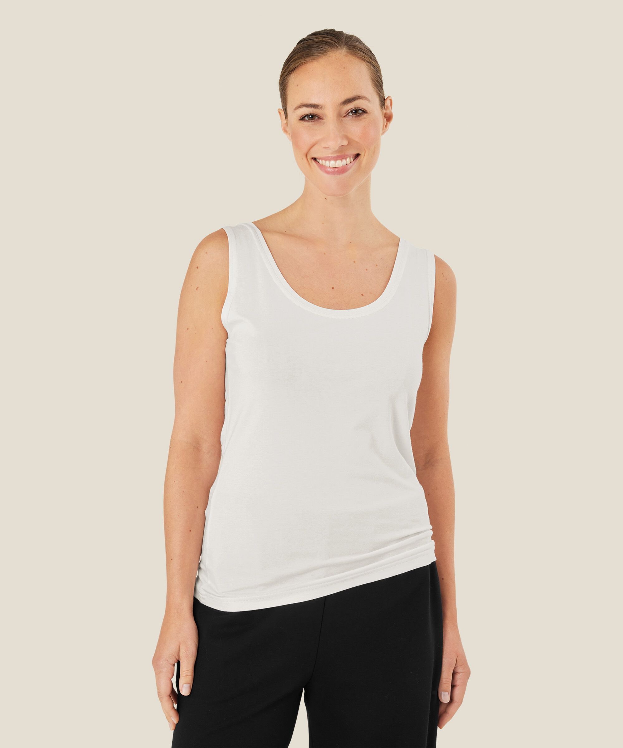 Els JERSEY Topp, Cream