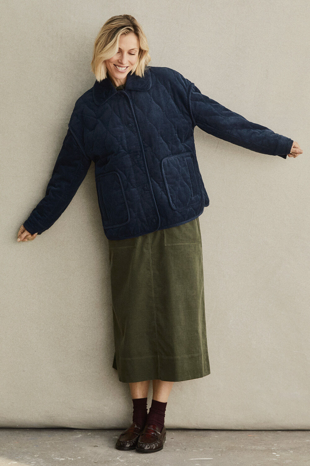 Talyra jakke - Dress Blue, Siska skj&oslash;rt - Beetle