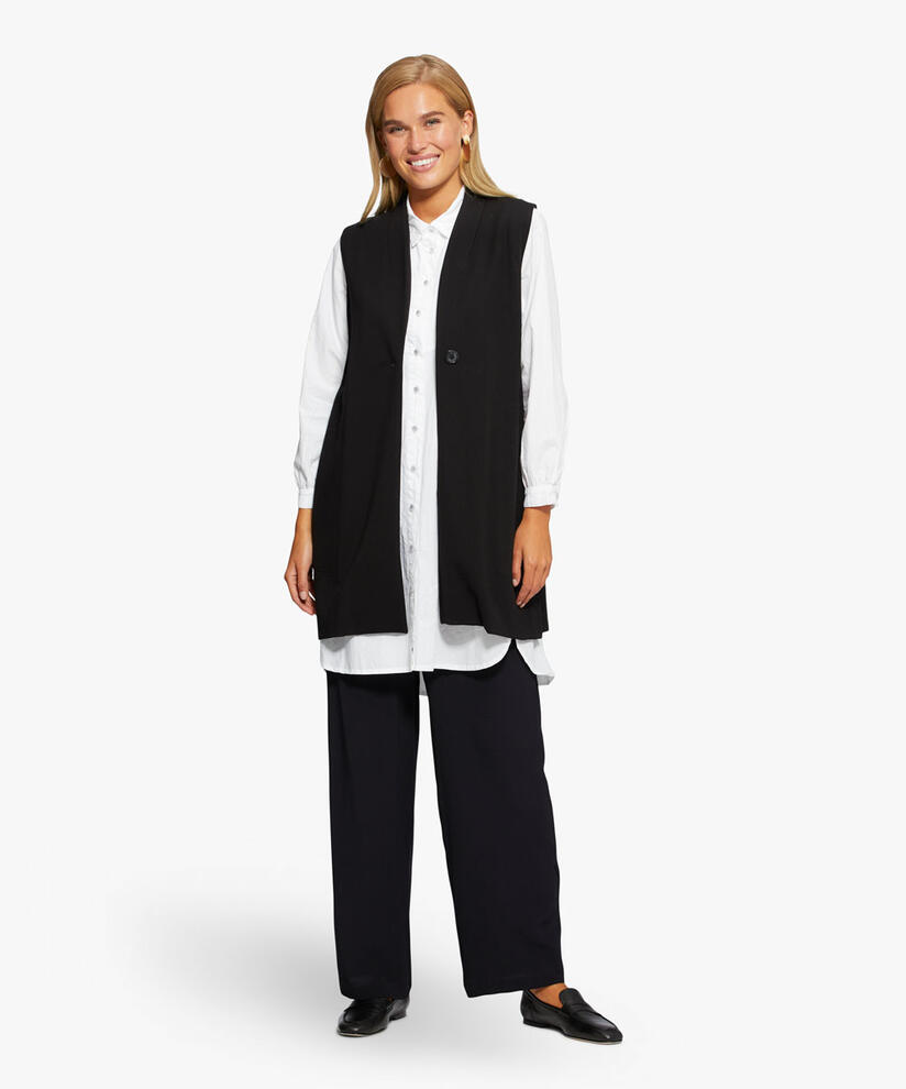 JORGINE VEST, Black, hi-res