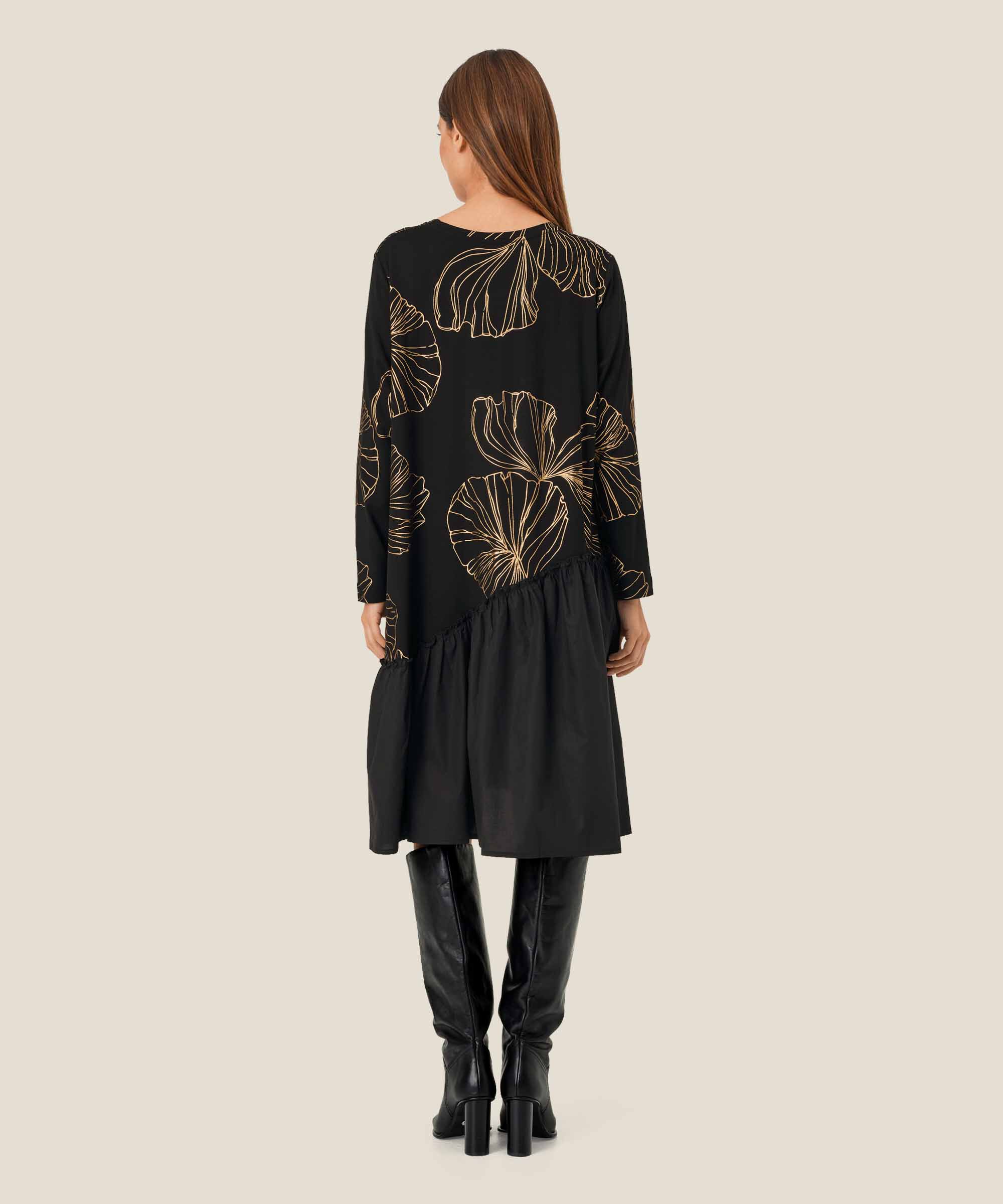 Nellina JERSEY Kjole, Gold