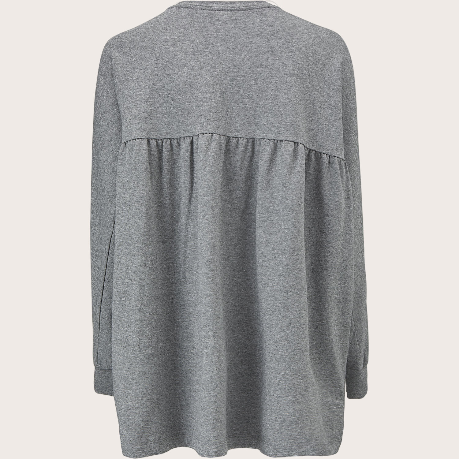 DEMA JERSEY TOPP, M. Grey mel.