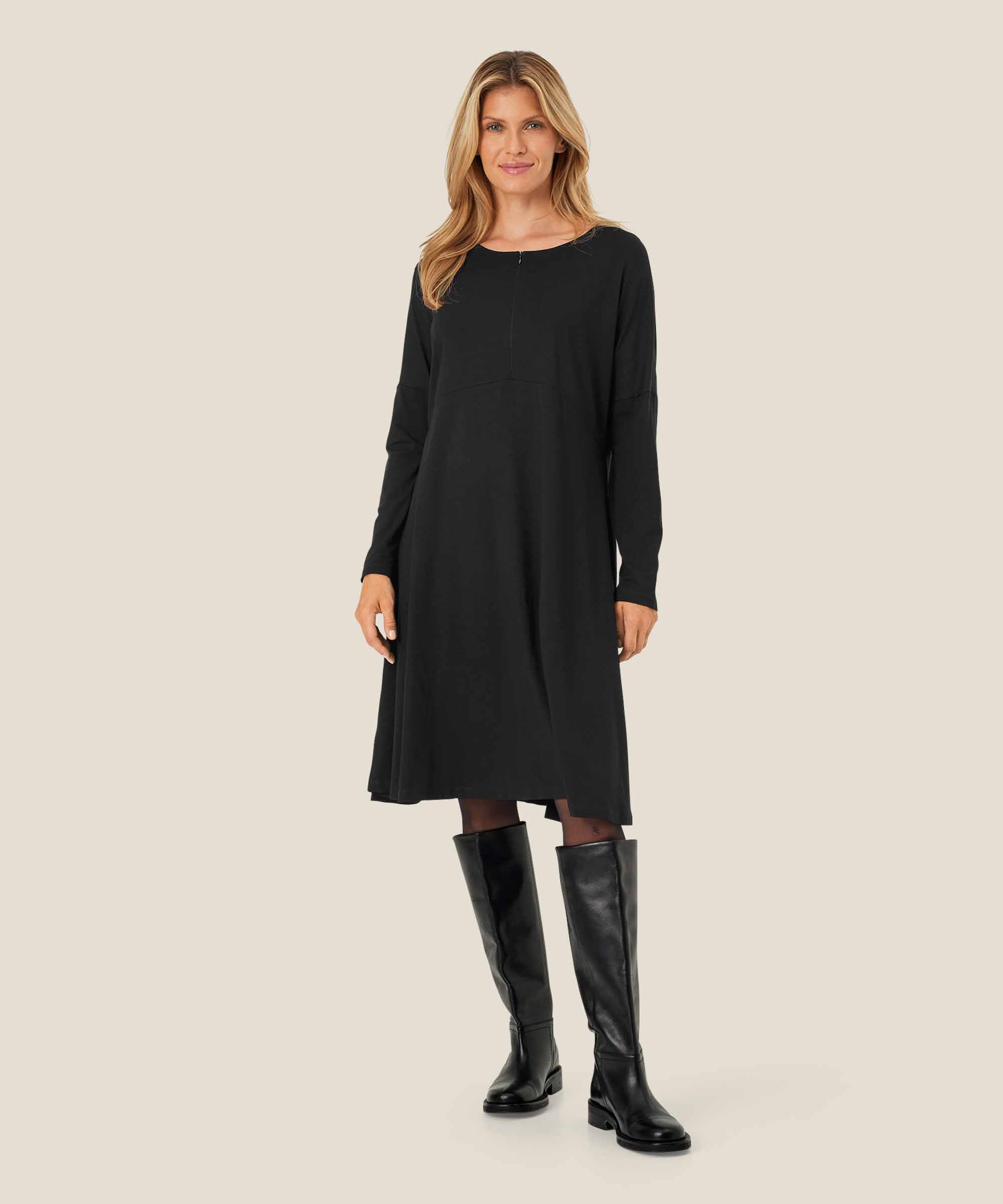 Nabsa JERSEY Kjole, Black