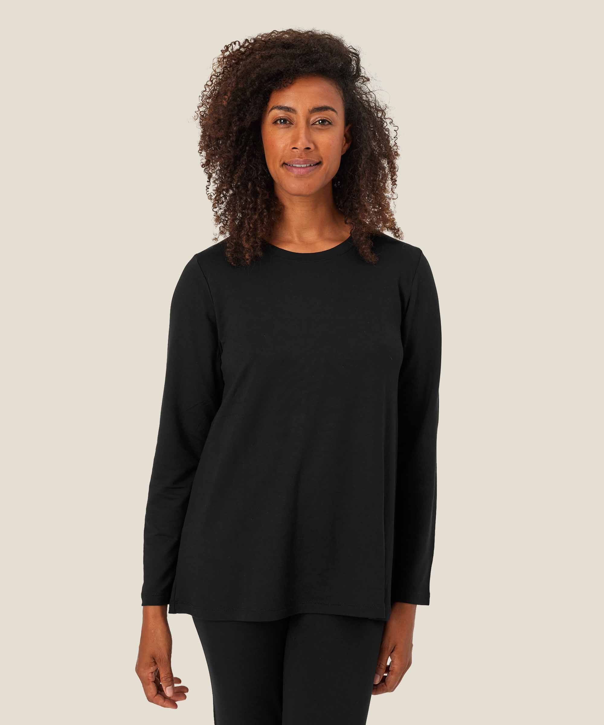 Berta JERSEY Topp, Black