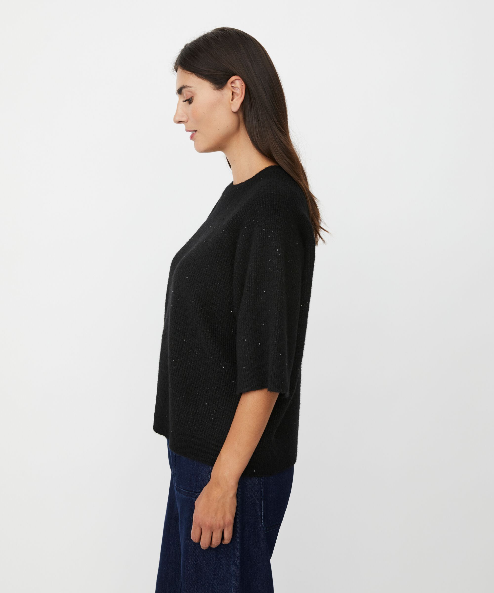 Farinna Strikkegenser, Black