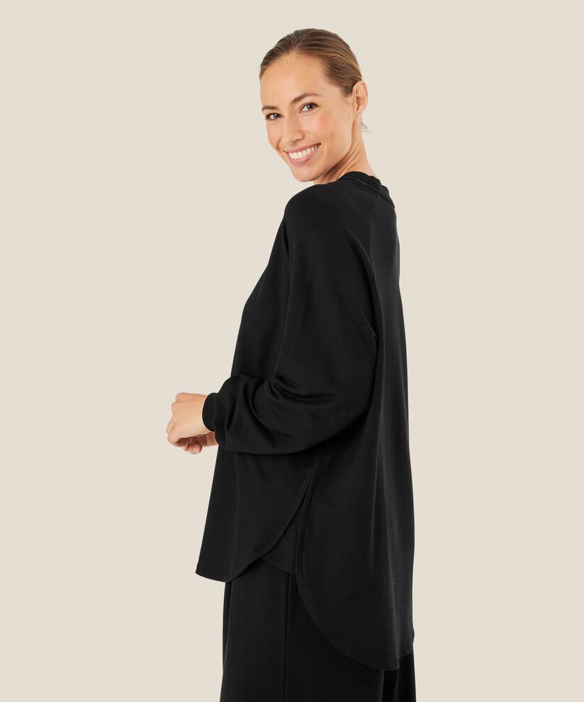 Brine JERSEY Topp, Black, hi-res