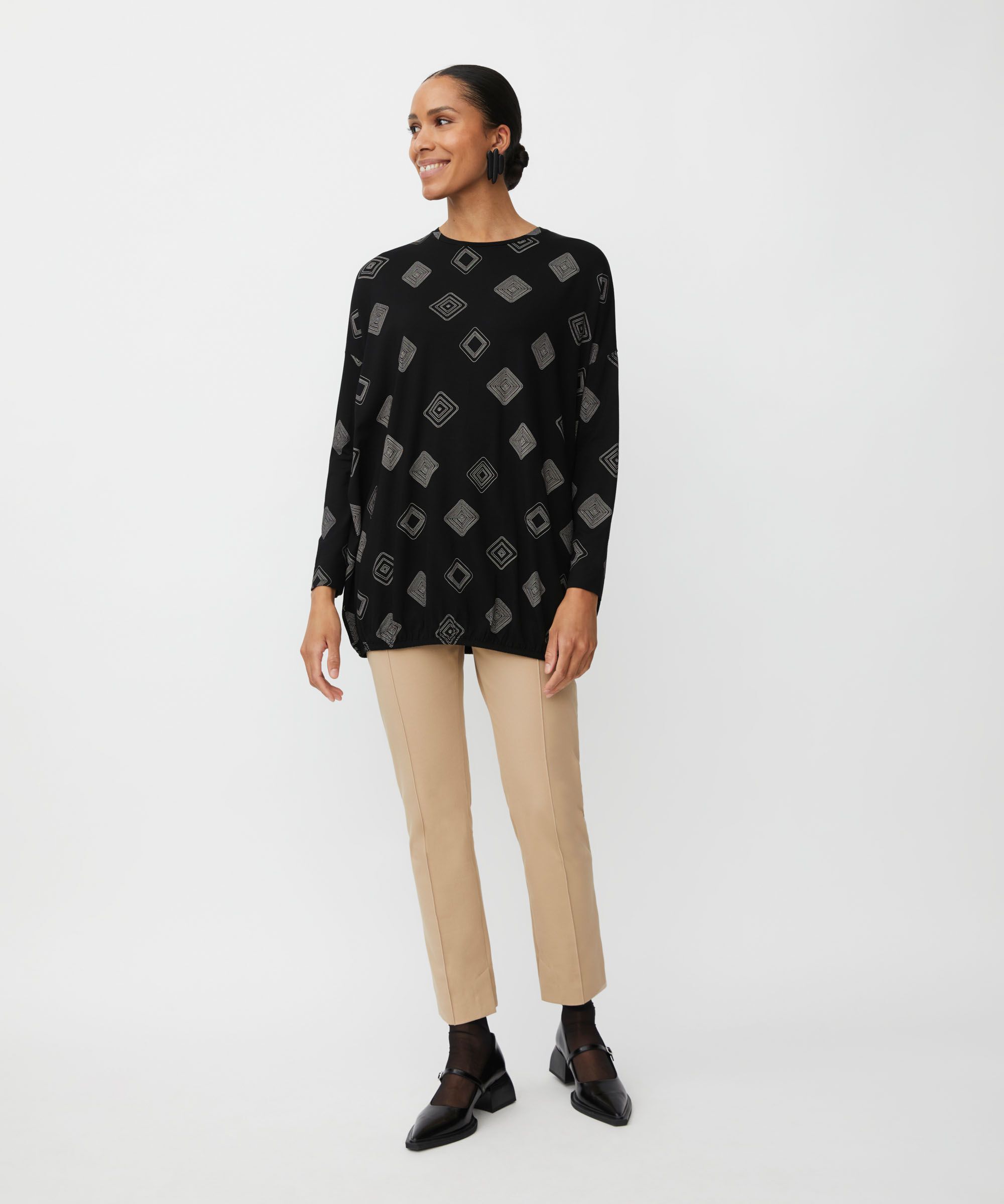 Bagggy JERSEY topp, Black