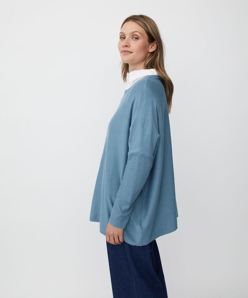 Fanasi Strikkegenser, Proven Blue