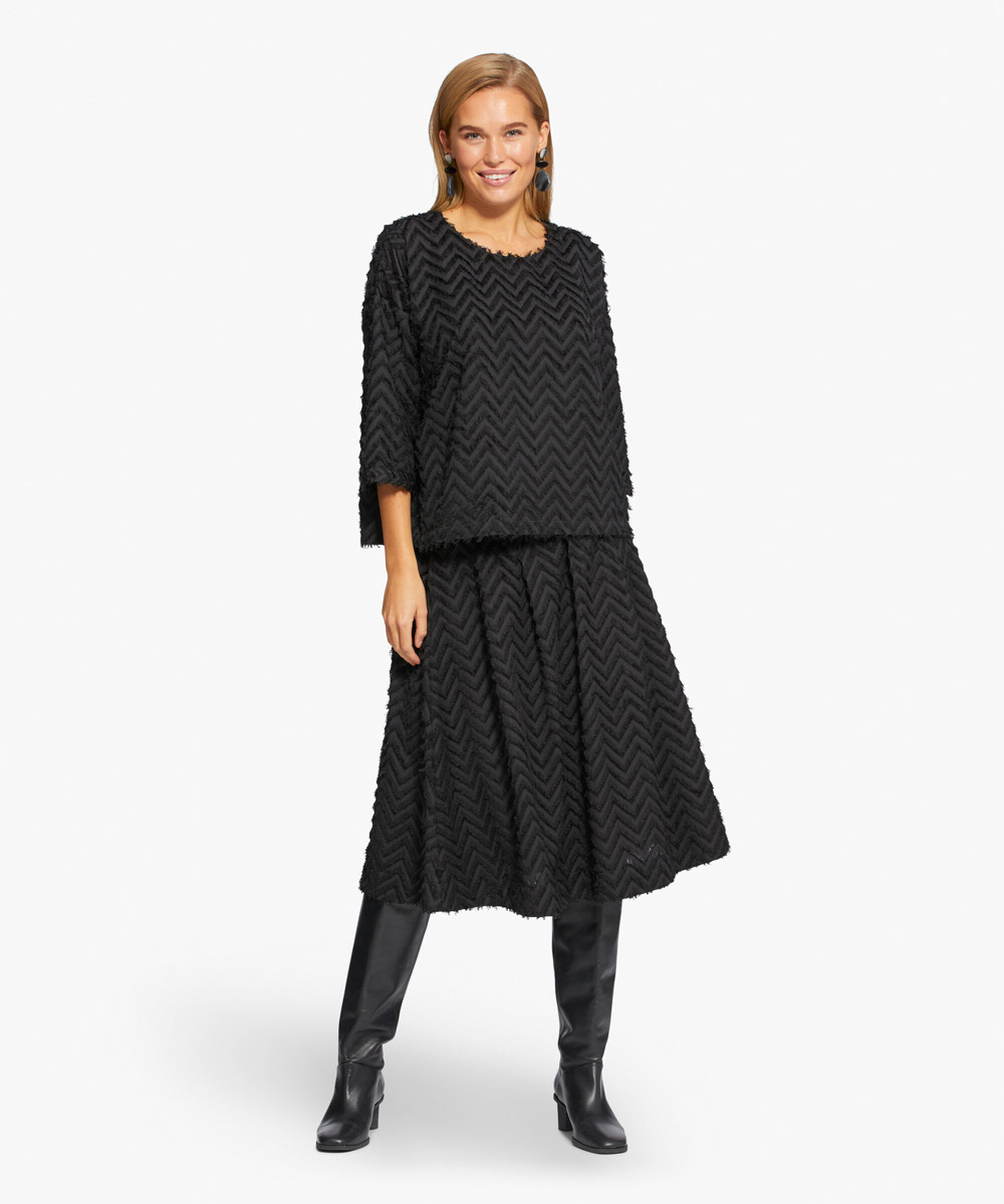 SALLINE SKJØRT, Black
