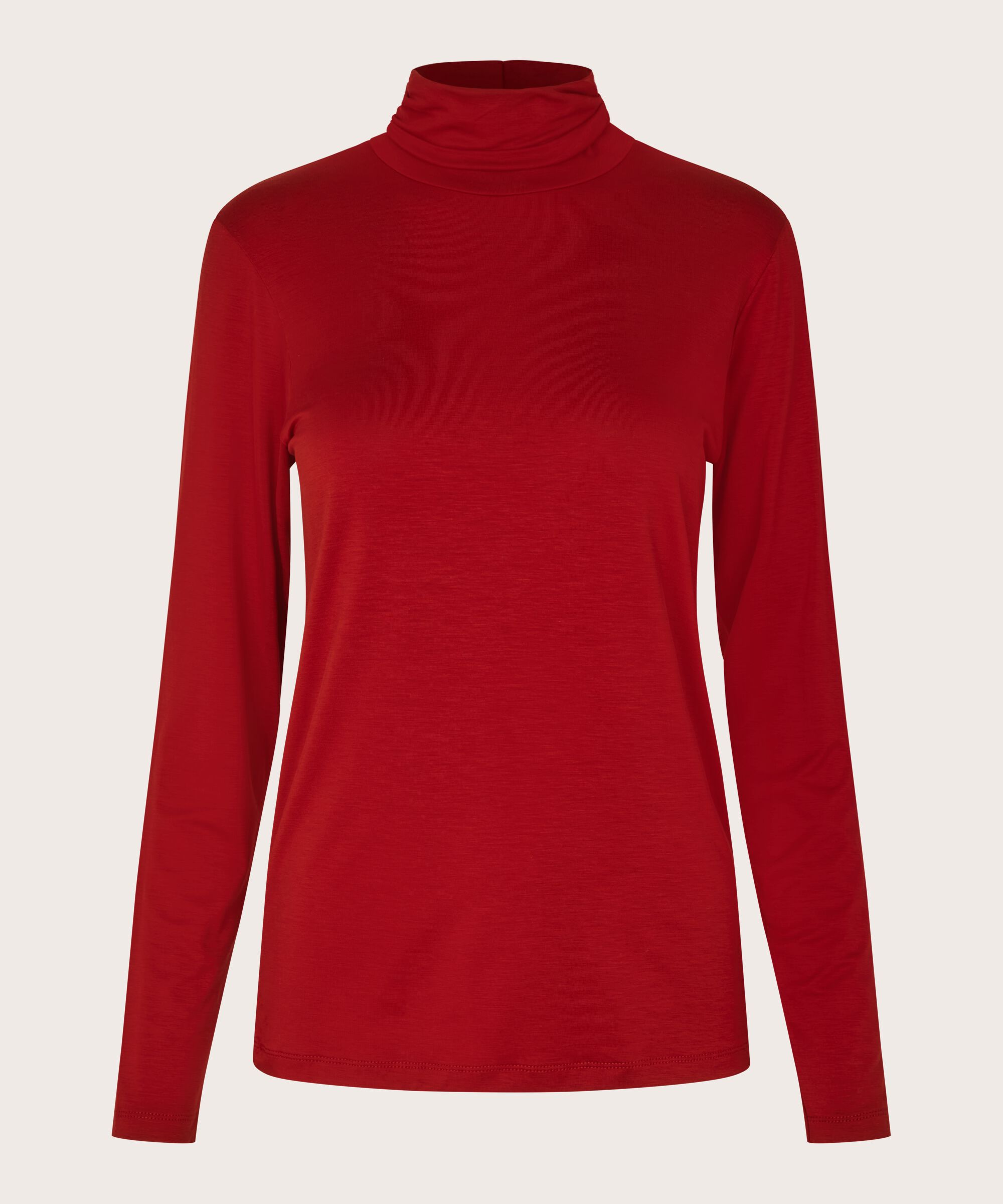 Brooklyn JERSEY Topp, Red Dahlia