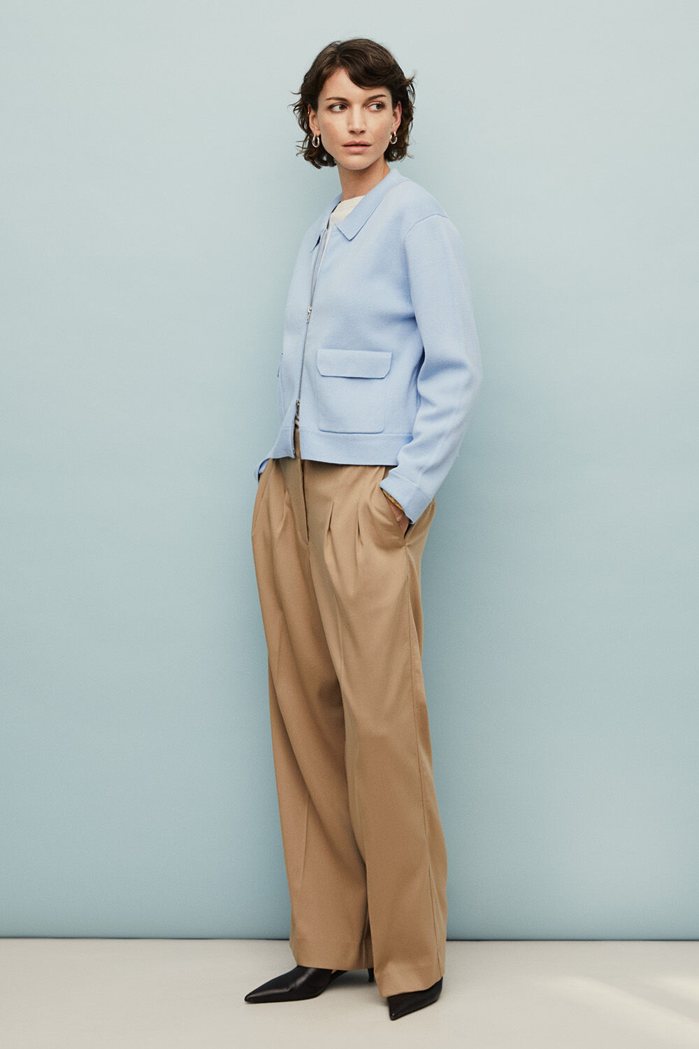 Lygana Cardigan - Placid Blue, Renitha &Oslash;reringer - Silver, Padvati Bukser - Petrified Oak