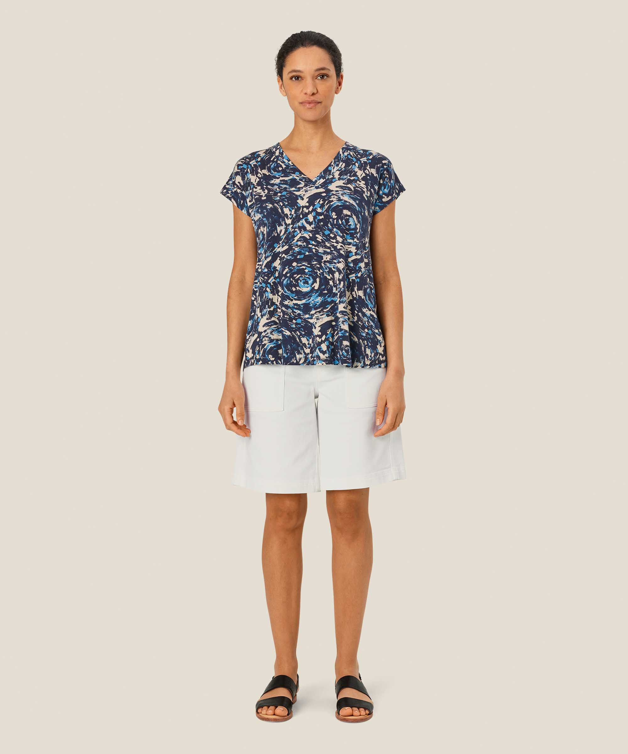 Efa JERSEY Topp, Cendre Blue