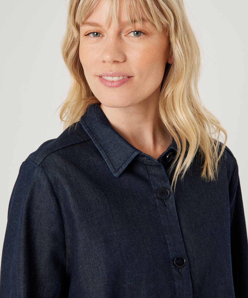 Iowa Denim Skjorte, Dark Denim