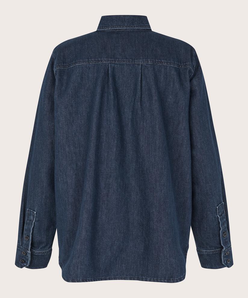 Ishana Denim Skjorte, Dark Denim