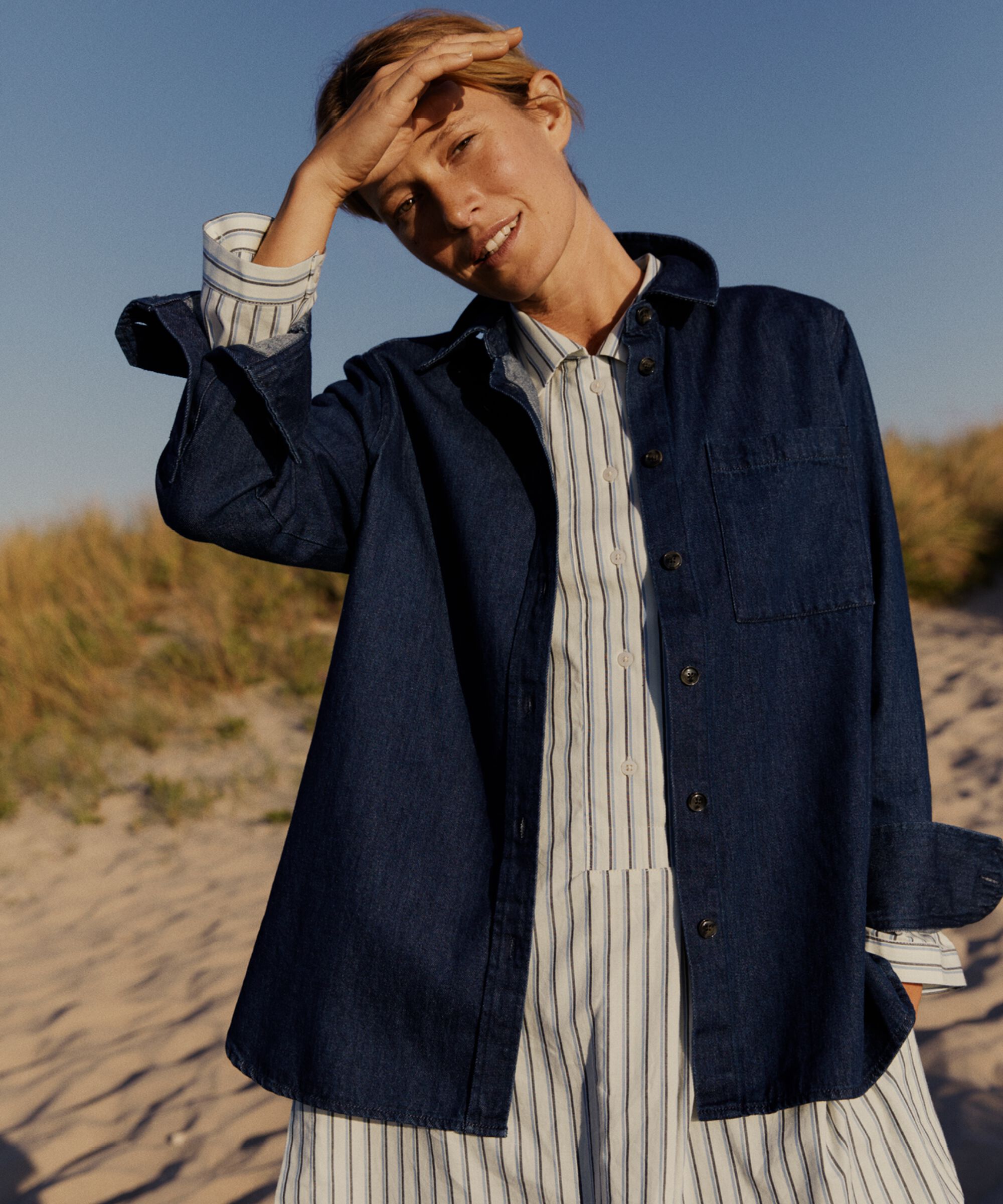 Indiba Skjorte, Dark Denim