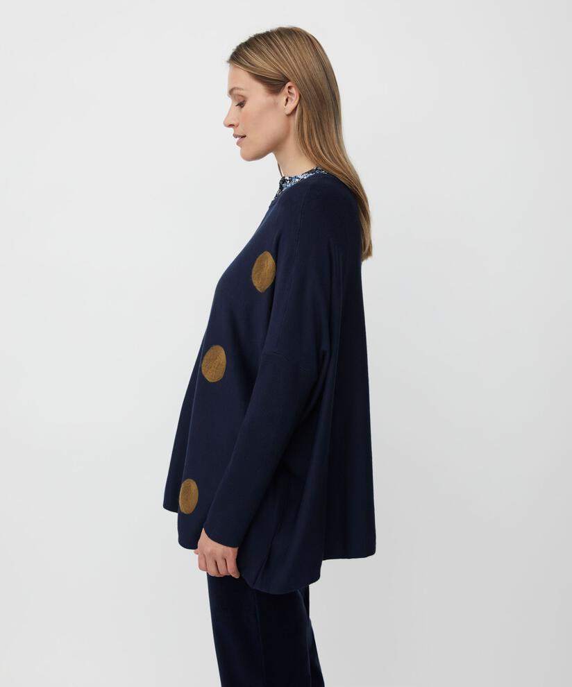 Fanasi Strikkegenser, Navy Blazer