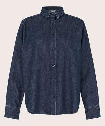 Ishana Denim Skjorte, Dark Denim