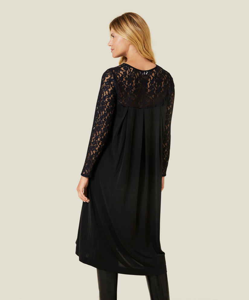 NERIDA JERSEY KJOLE, Black
