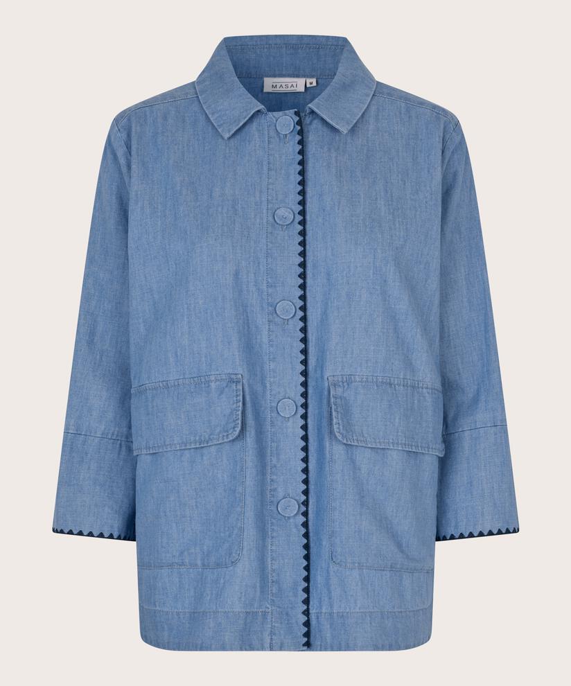 Imanea Denim Skjortejakke, Blue Denim