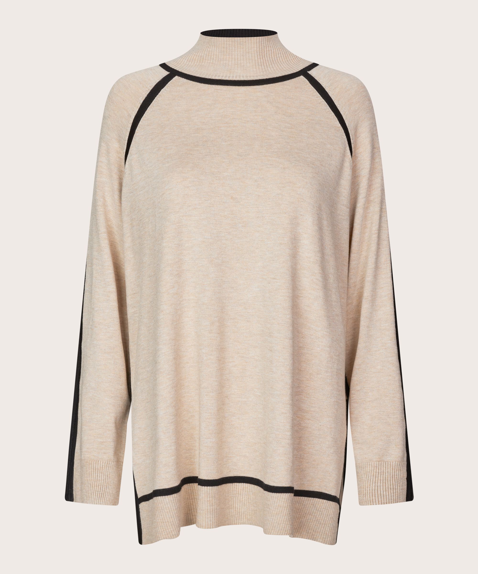 Freyane Strikkegenser, L beige mel
