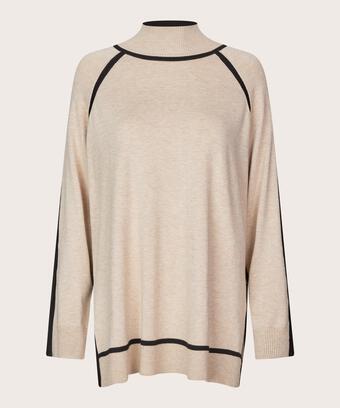 Freyane Strikkegenser, L beige mel