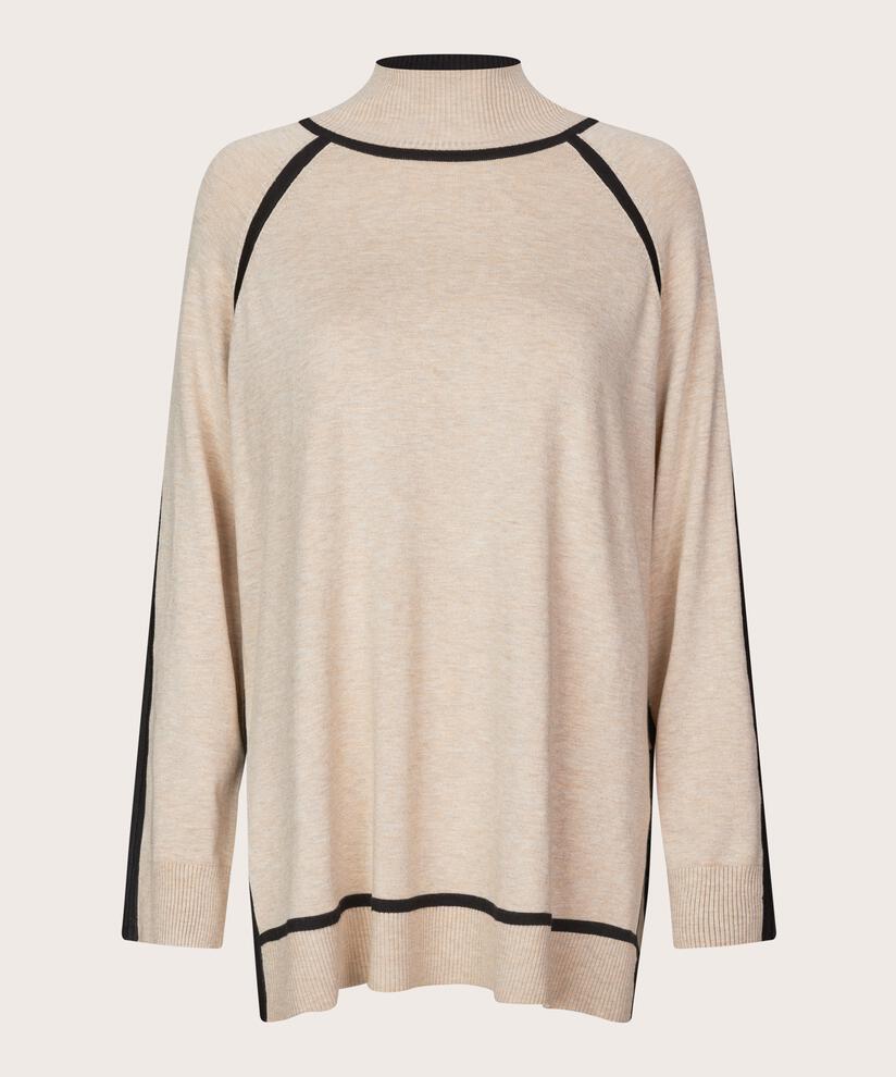 Freyane Strikkegenser, L beige mel