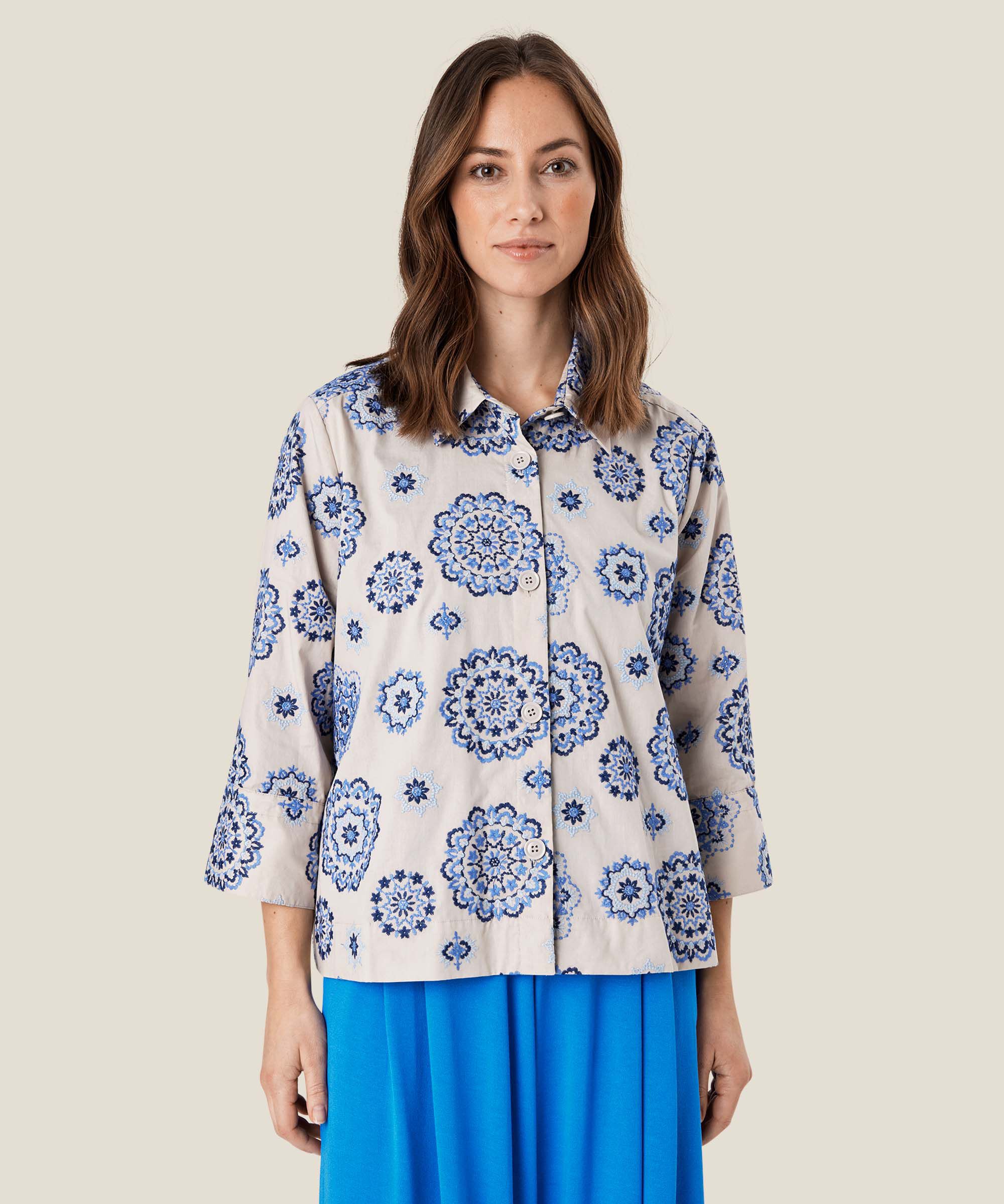 Idakaia Skjorte, Nebulas Blue