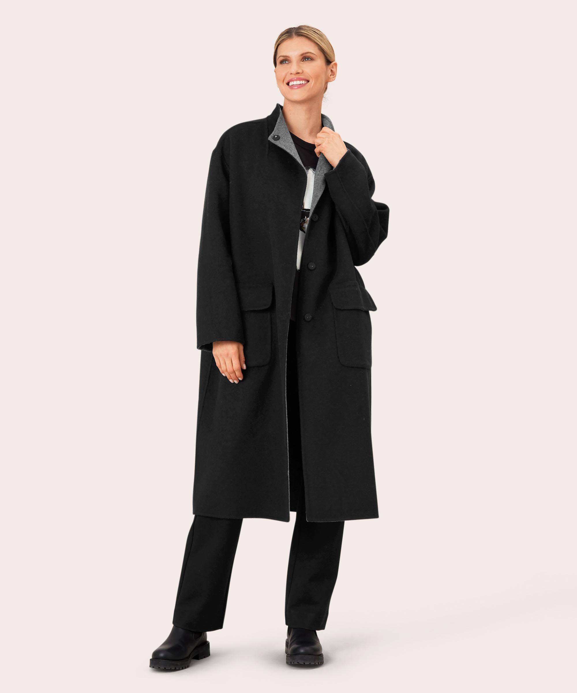 Tora Ullkåpe, Black/m.grey.m