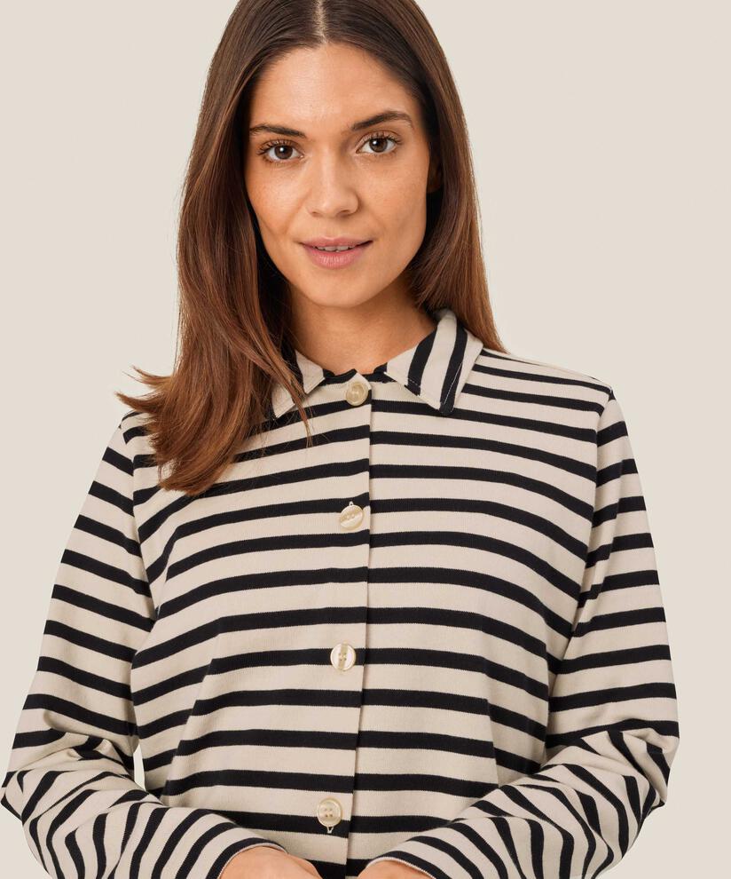 Inette JERSEY Skjorte, Black