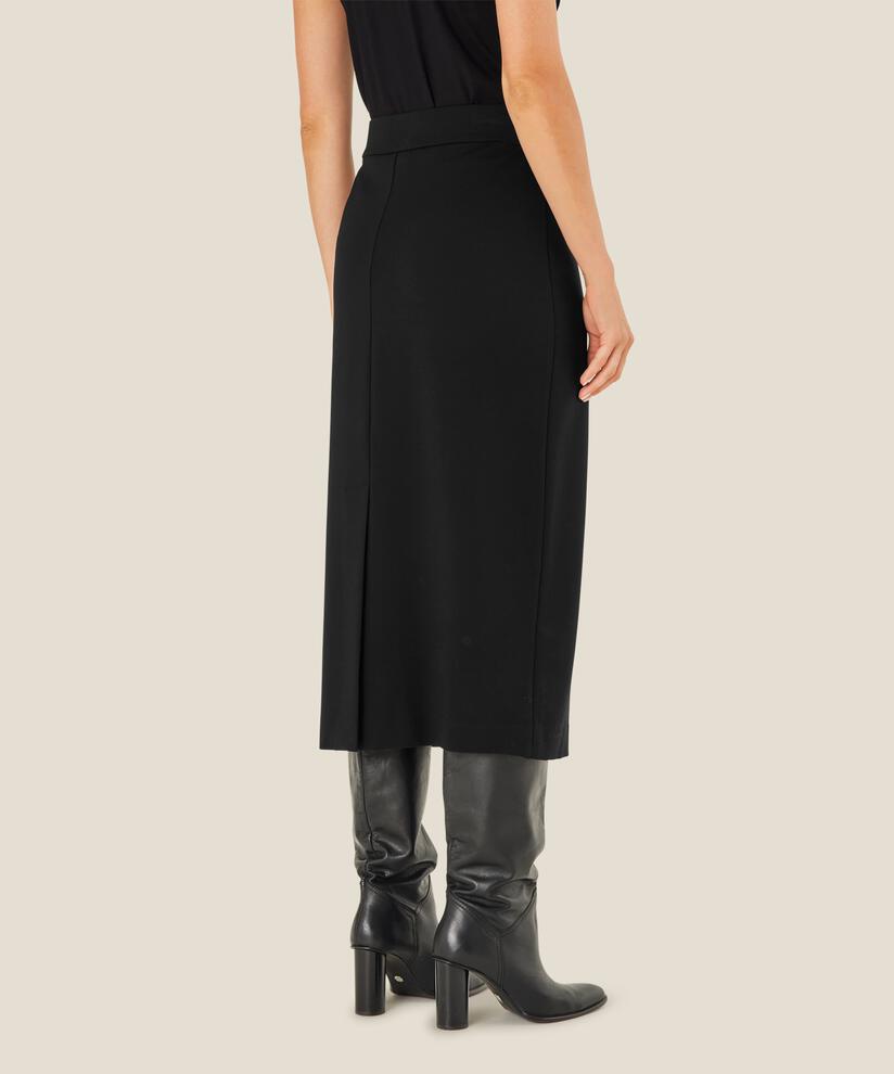 Stephanie JERSEY Skjørt, Black